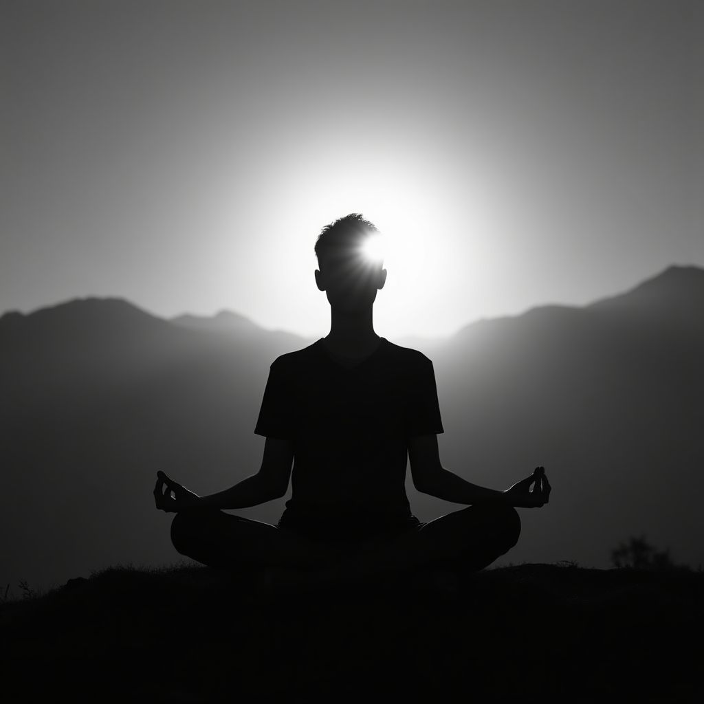 Persona che pratica mindfulness